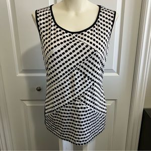 Sami Jo | polka dot black & white top